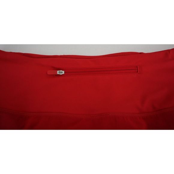 Lululemon LW7BJ8T.03 Womens Sz 10 Dark Red Speed Up Mid-Rise Lined 4" Shorts - Picture 4 of 9